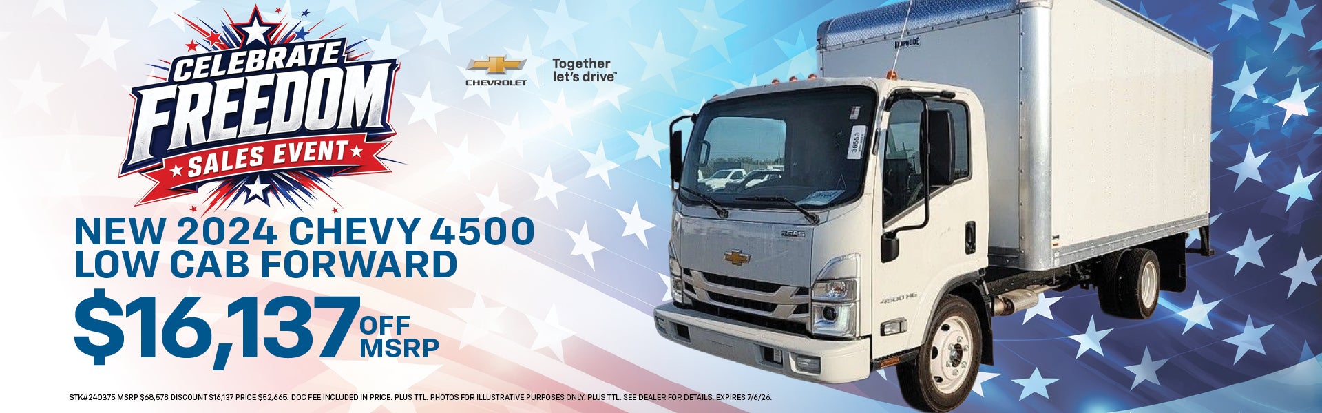 New 2024 4500 Low Cab Forward