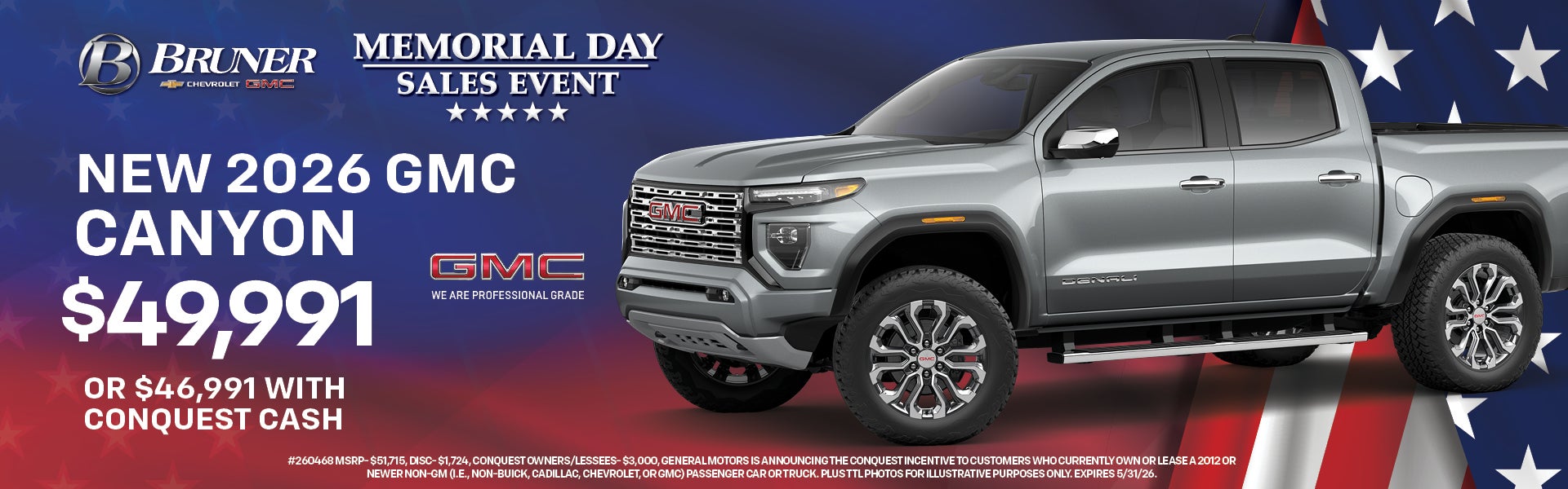 New 2026 GMC CANYON 
