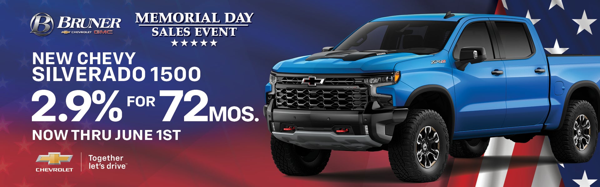 2.9% for 72 months on Silverado 1500