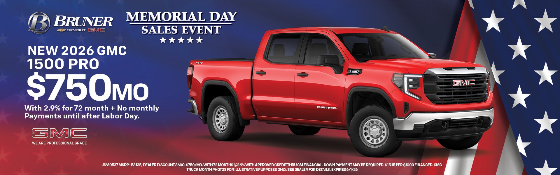 New 2026 GMC 1500 PRO