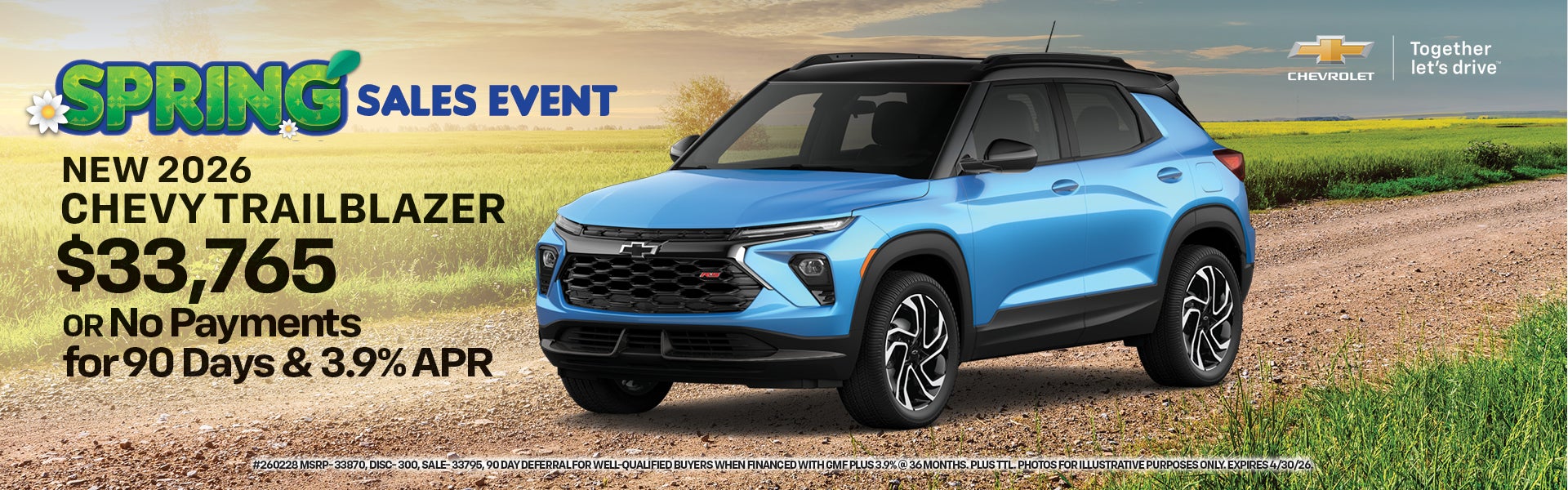  2026 TRAILBLAZER $33,765 