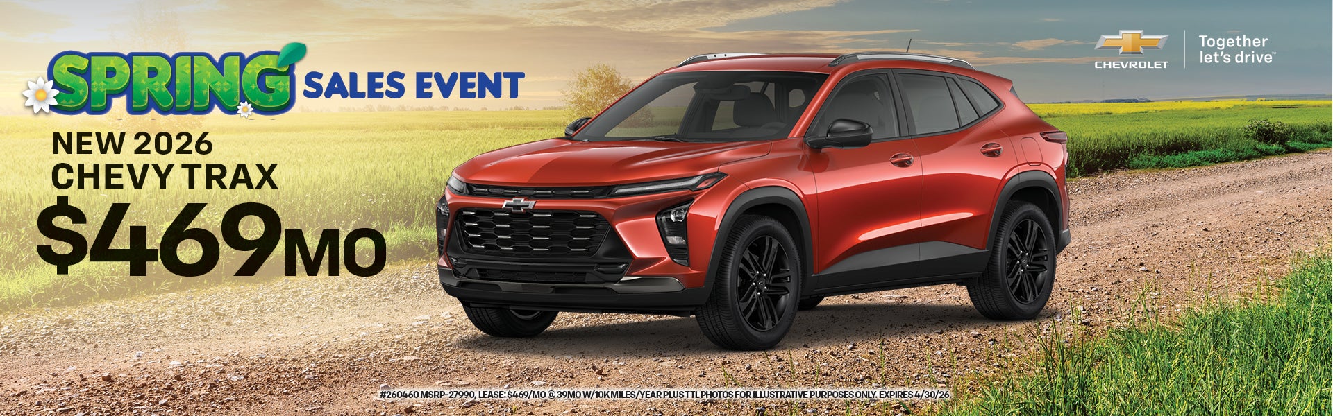 New 2026 TRAX $469/mo