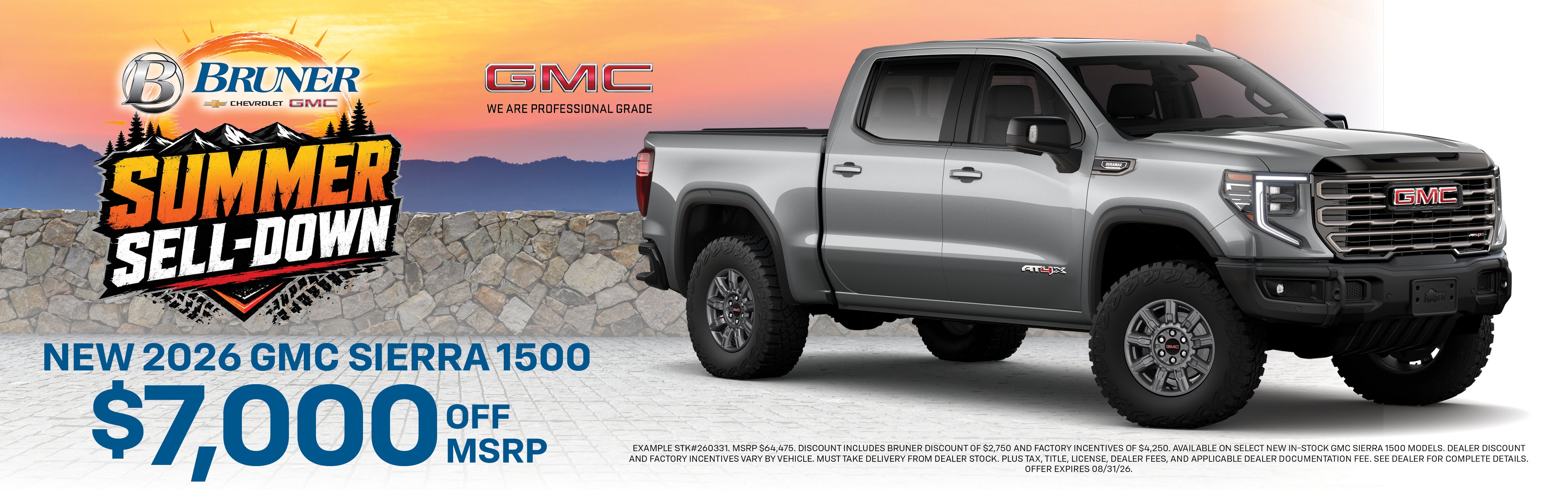GMC Sierra 1500 — $7,000 OFF MSRP