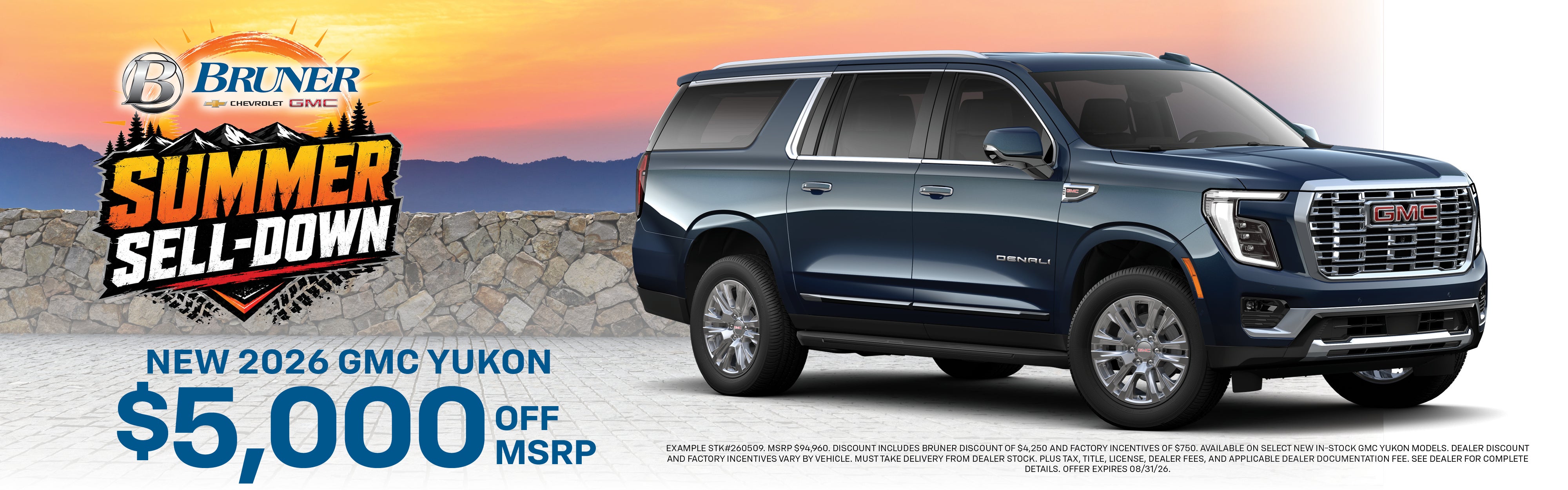 GMC Yukon — $5,000 OFF MSRP