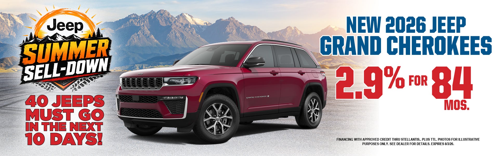 New 2026 Grand Cherokees 