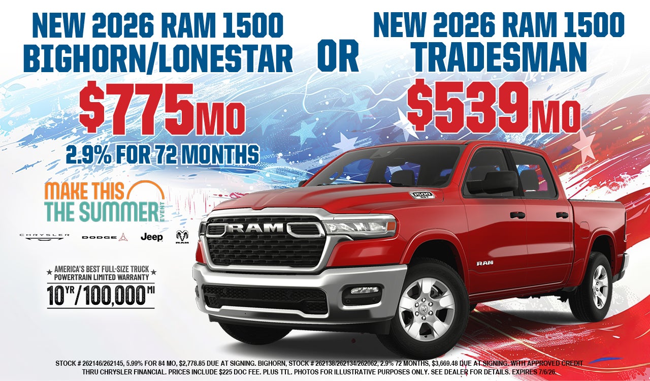 New 2026 RAM 1500 TRADESMAN