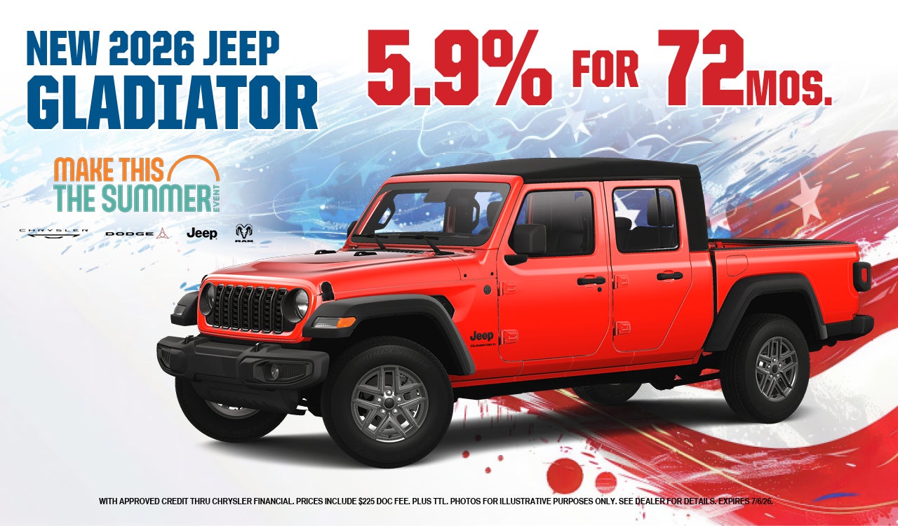 New 2026 Gladiator 5.9% for 72 months